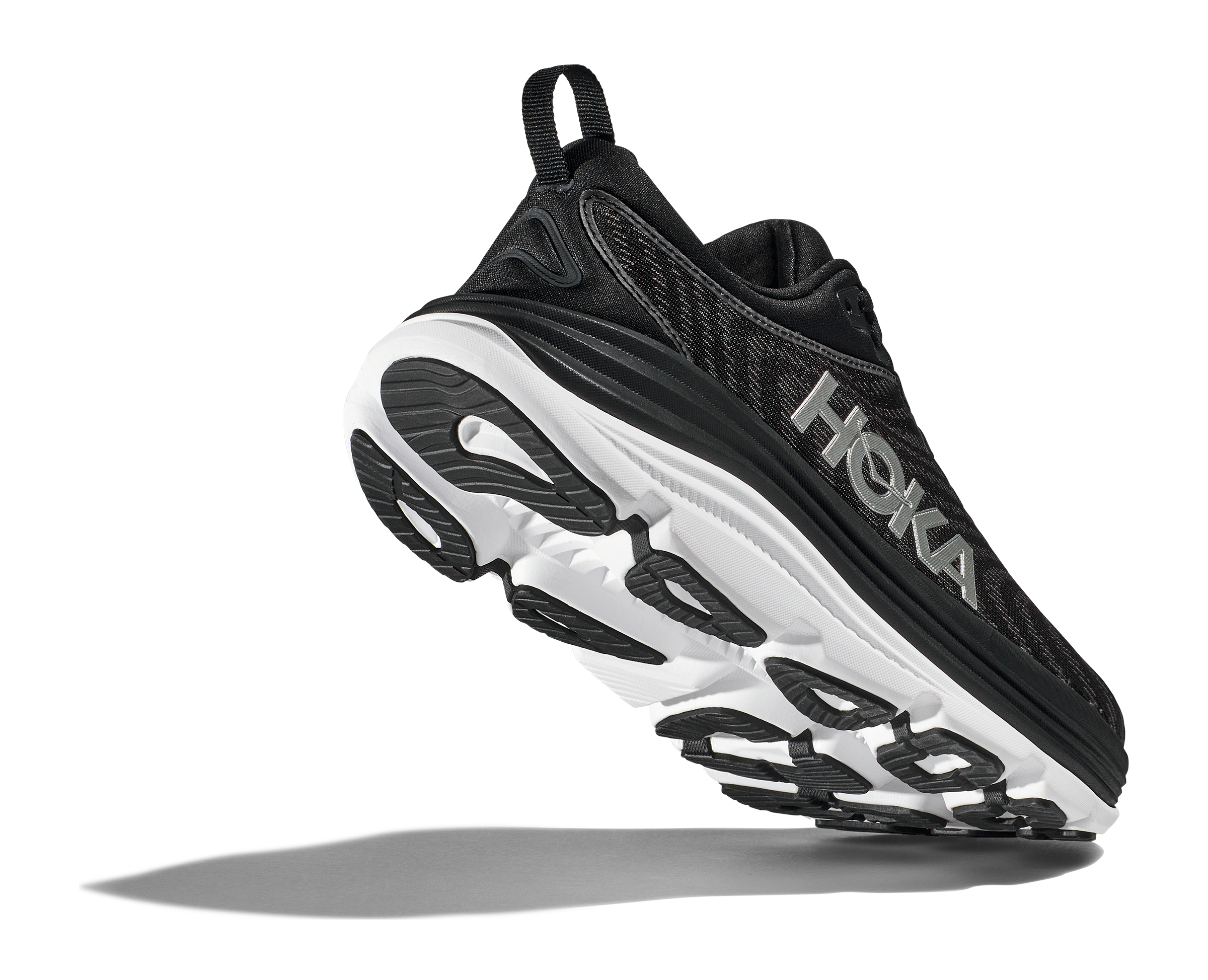 Men's Hoka Gaviota 5 Color: Black / White (WIDE WIDTH) 4
