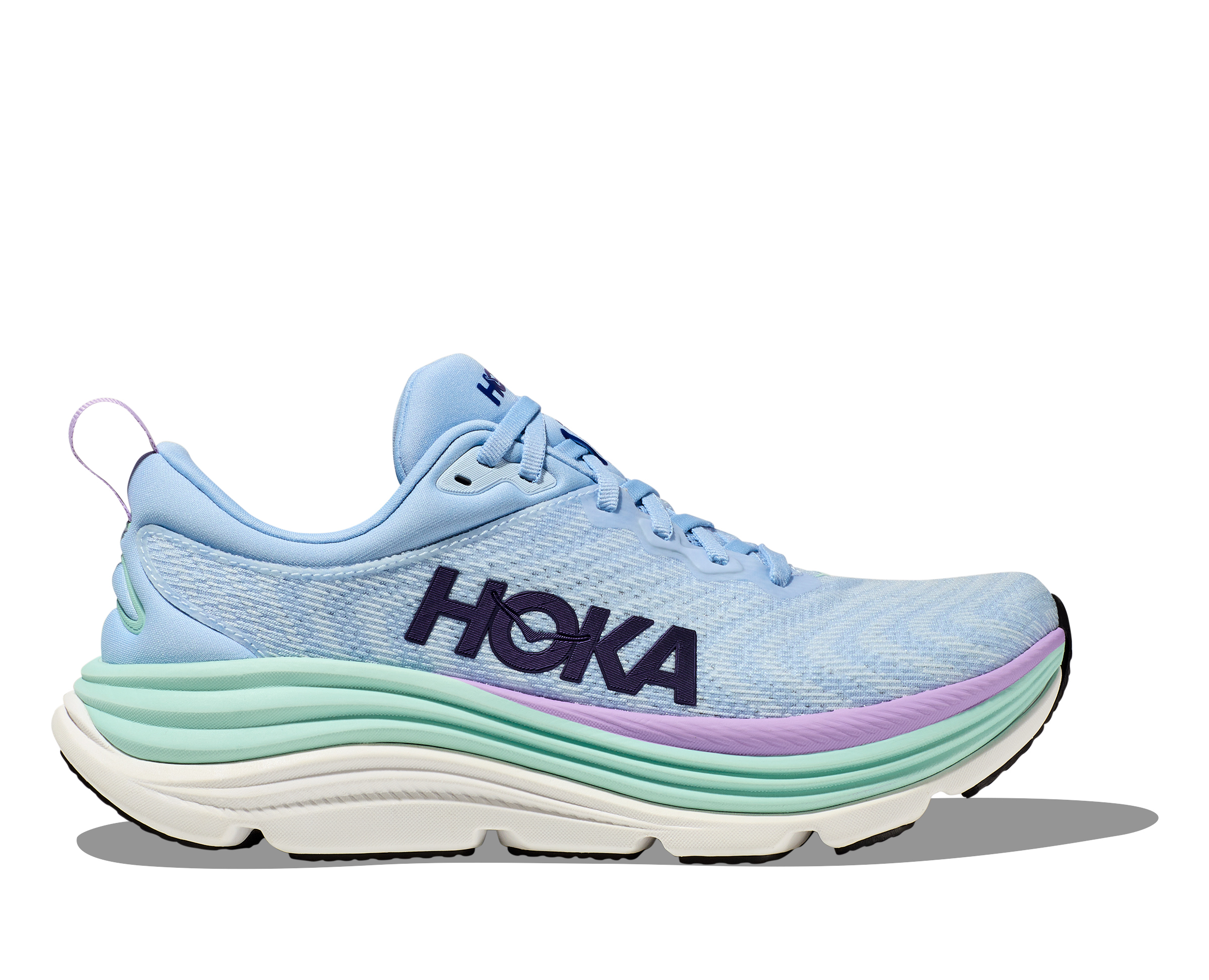 Women's Hoka Gaviota 5 Color: Airy Blue / Sunlit Ocean (WIDE WIDTH) 3