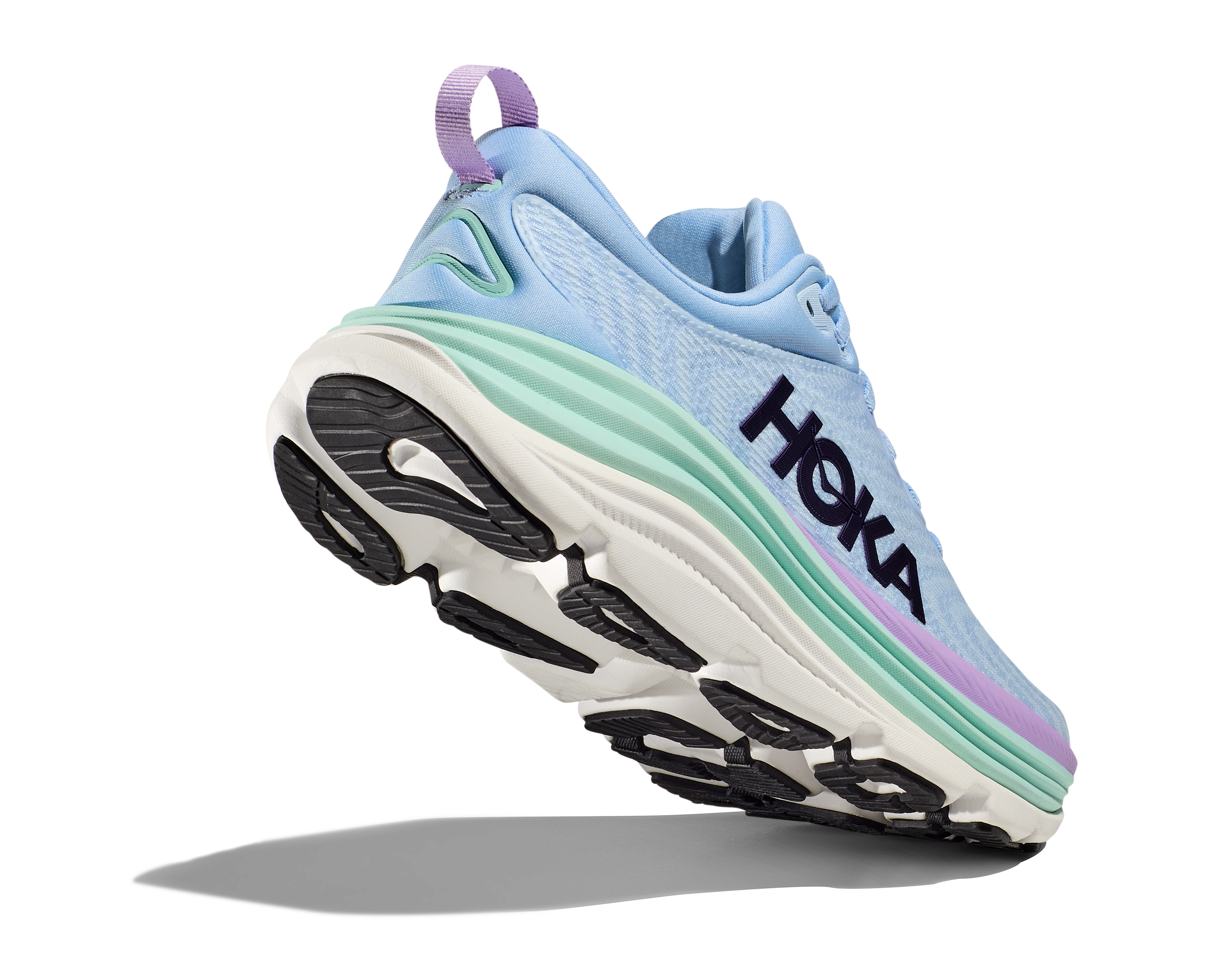 Women's Hoka Gaviota 5 Color: Airy Blue / Sunlit Ocean (WIDE WIDTH) 4