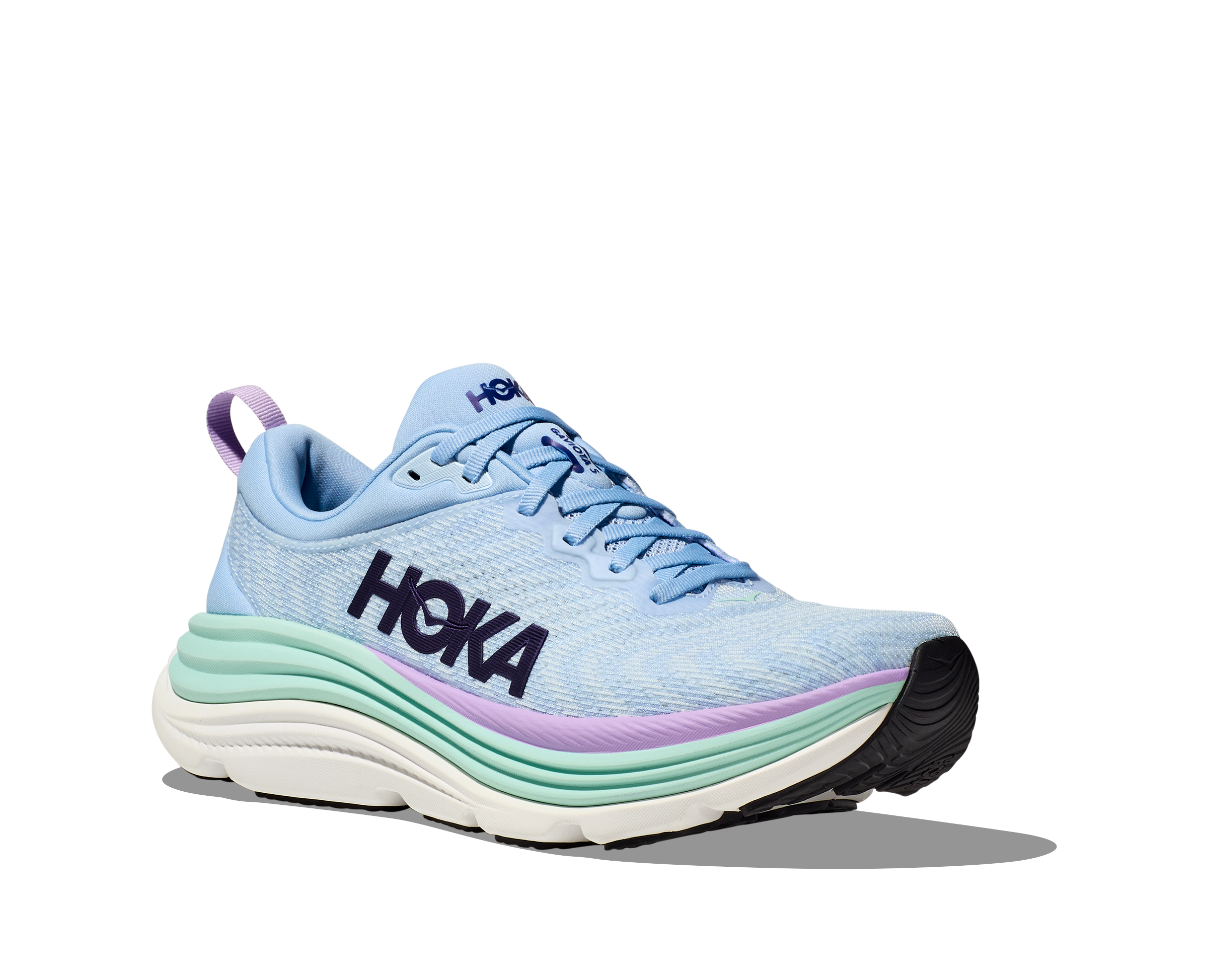 Women's Hoka Gaviota 5 Color: Airy Blue / Sunlit Ocean (WIDE WIDTH) 1