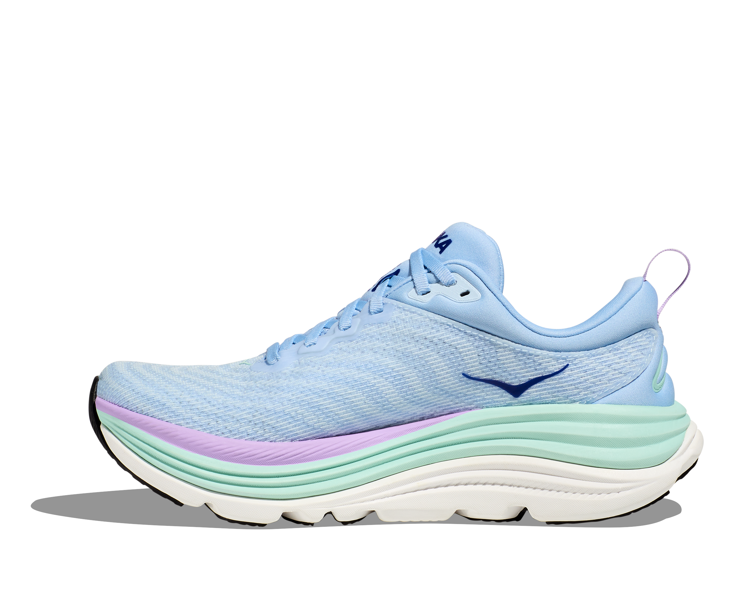 Women's Hoka Gaviota 5 Color: Airy Blue / Sunlit Ocean (WIDE WIDTH) 7