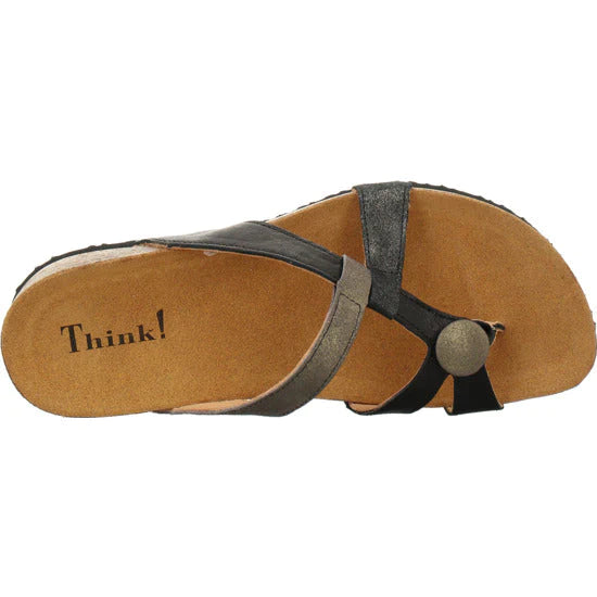 Think! Julia Stone Thong Sandals Women's Schwarz Kombi 4