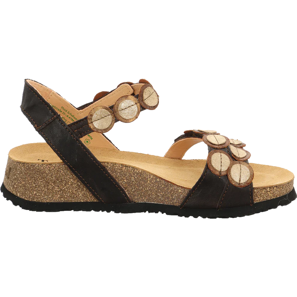 Think! Koak Quarter Strap Sandal Women's Atlantic Kombi 12
