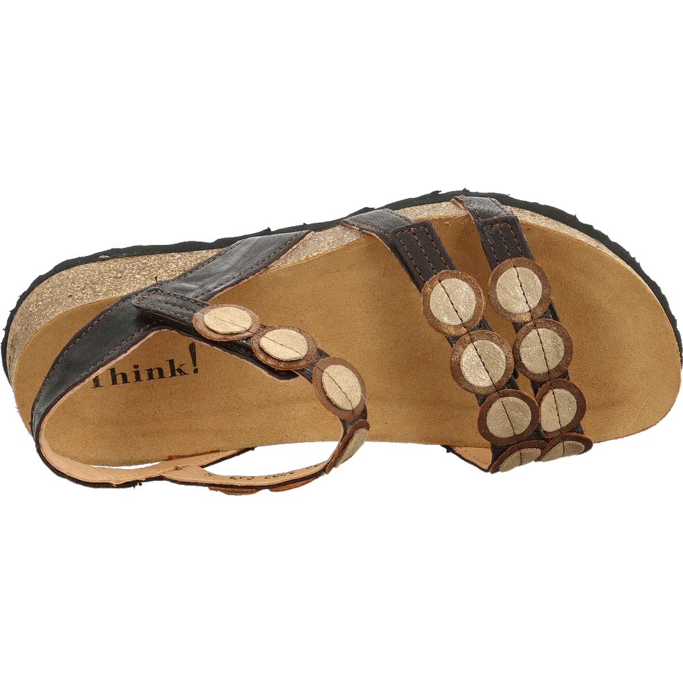 Think! Koak Quarter Strap Sandal Women's Atlantic Kombi 9