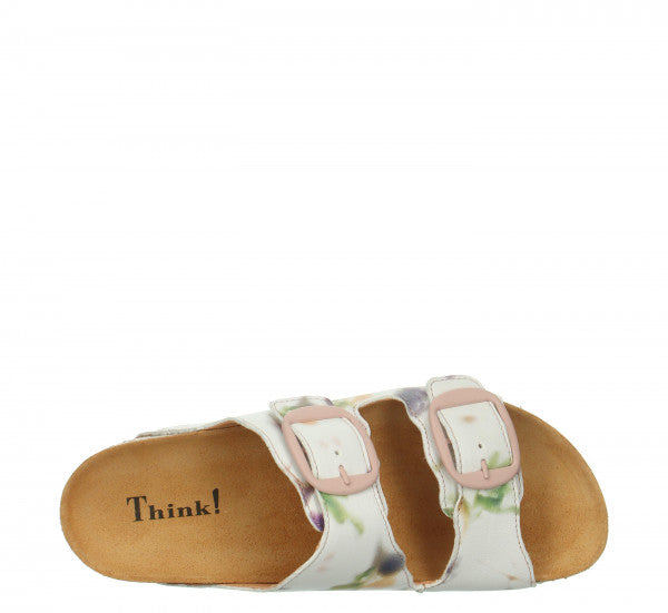 Think! Moe Mule Women's Bianco 3