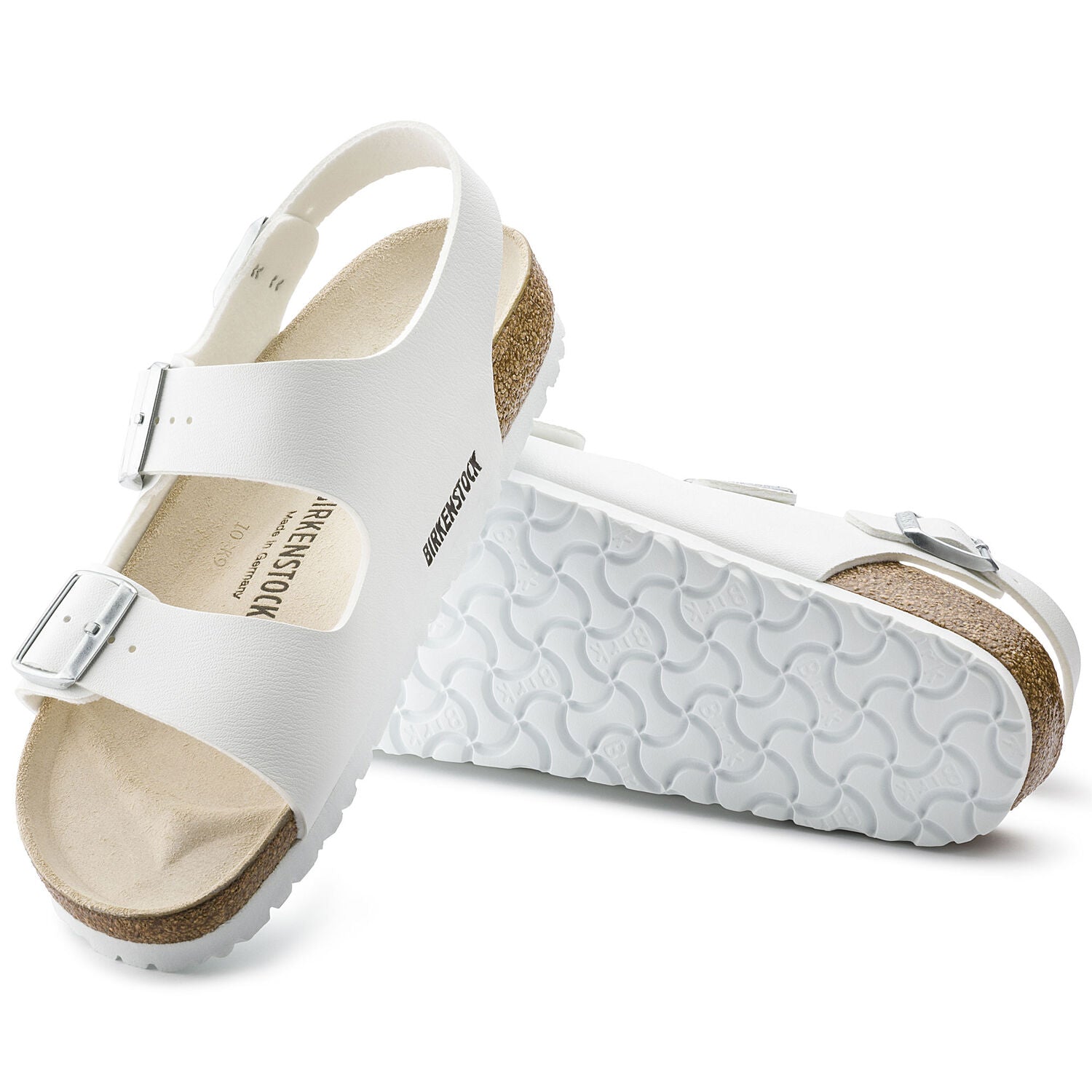 Women's Birkenstock Milano Birko-Flor Color: White