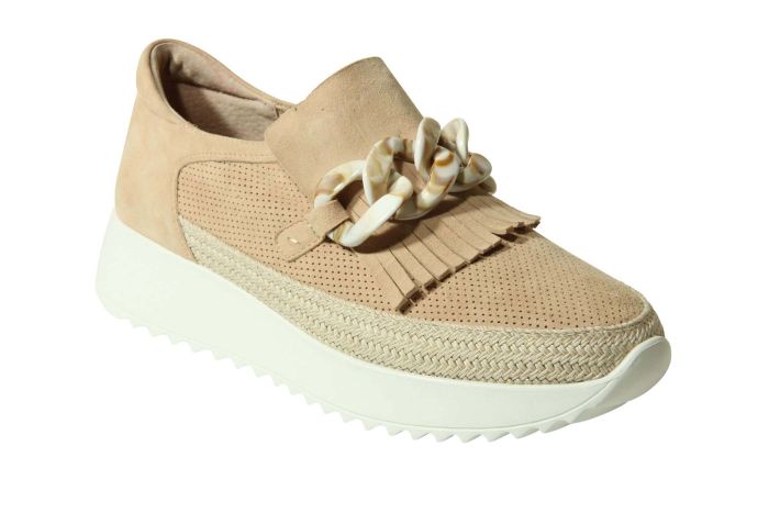 Vaneli Qerene Suede Loafers Women's Nude 1