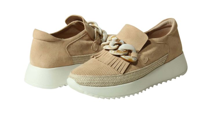 Vaneli Qerene Suede Loafers Women's Nude 7