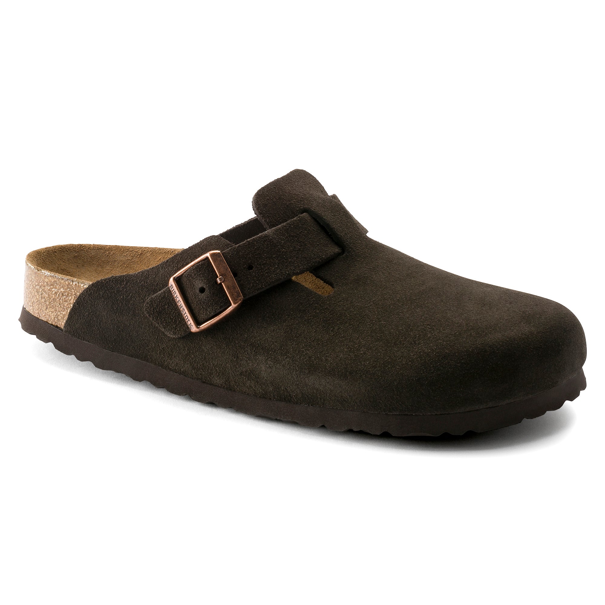 Birkenstock Boston Suede Leather Soft Footbed Clog 19