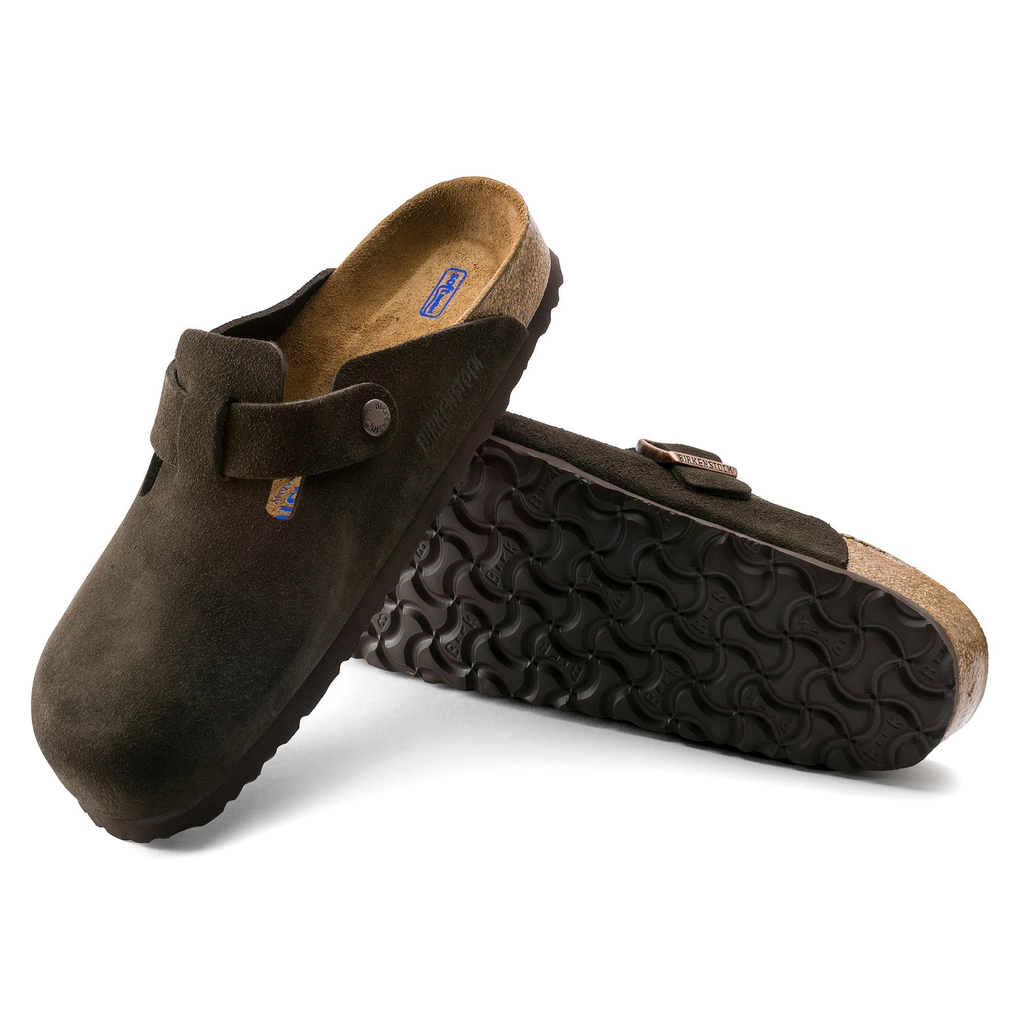 Birkenstock Boston Suede Leather Soft Footbed Clog 15