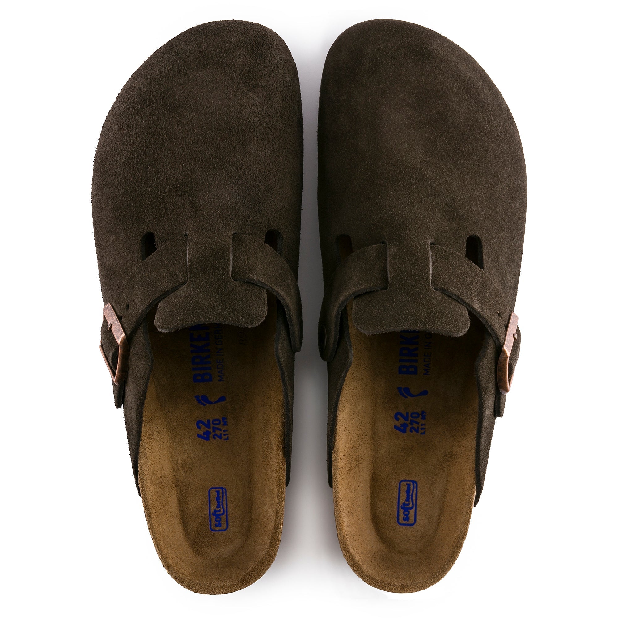 Birkenstock Boston Suede Leather Soft Footbed Clog 17