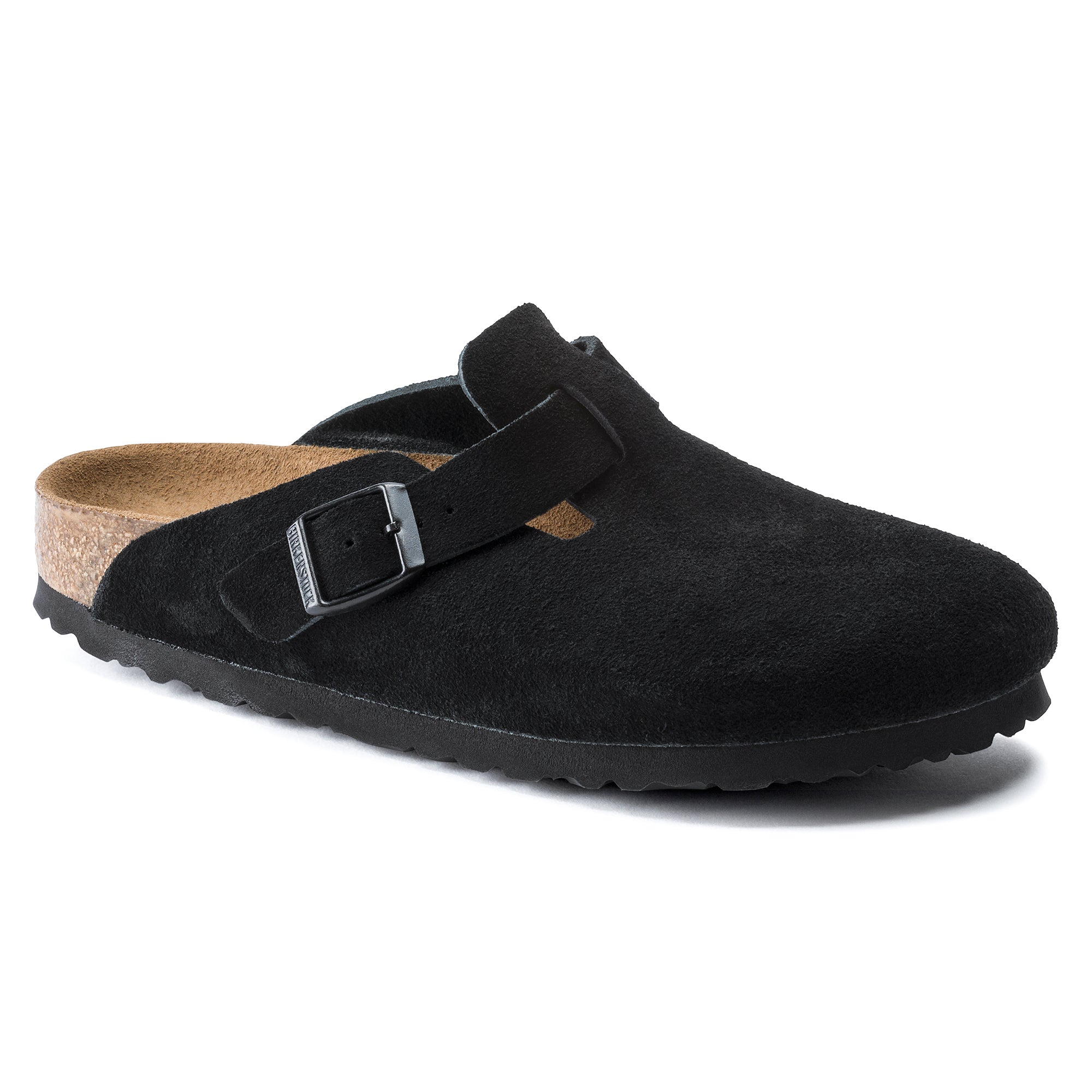 Birkenstock Boston Suede Leather Soft Footbed Clog 8