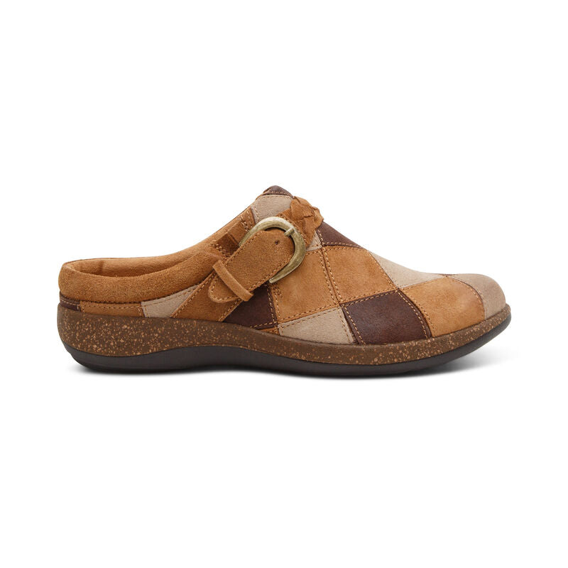 Women's Aetrex Libby Boho Clog Color: Boho Brown
