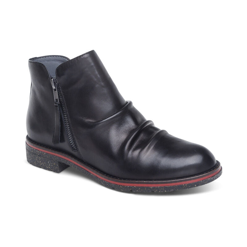 Women's Aetrex Mila Low Boot Color: Black