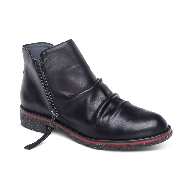Women's Aetrex Mila Low Boot Color: Black