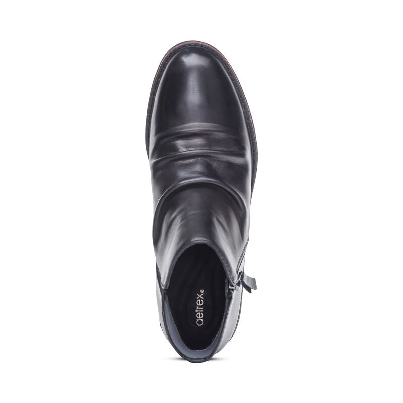Women's Aetrex Mila Low Boot Color: Black