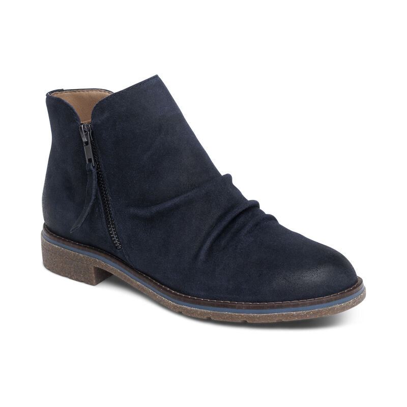 Women's Aetrex Mila Low Boot Color: Navy