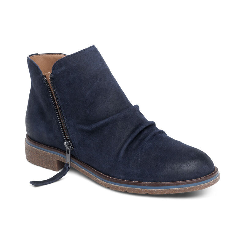 Women's Aetrex Mila Low Boot Color: Navy