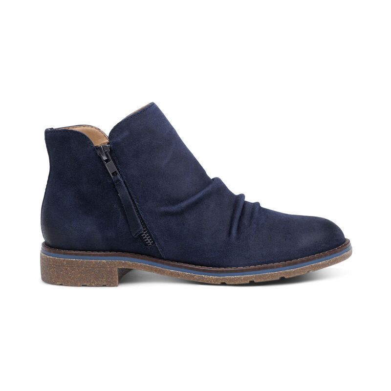 Women's Aetrex Mila Low Boot Color: Navy