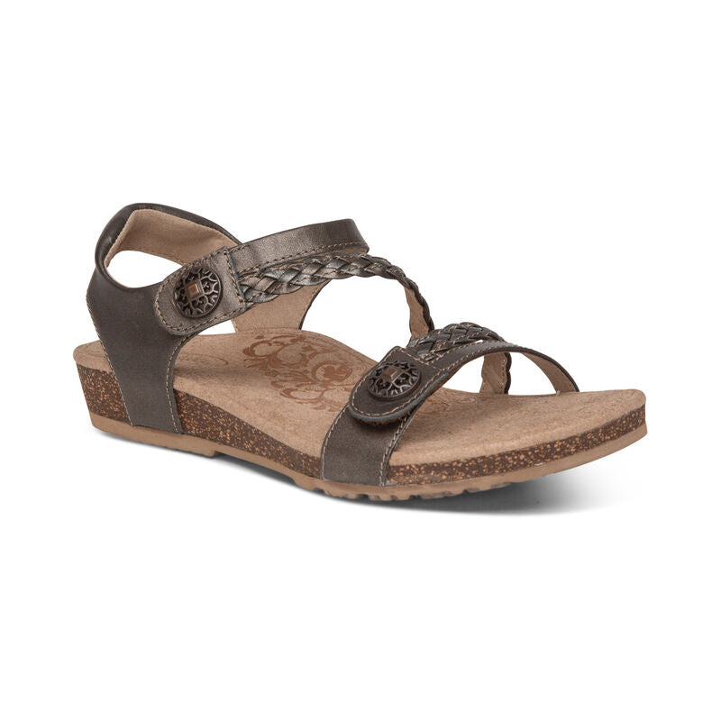 Women's Aetrex Jillian Braided Quarter Strap Sandal