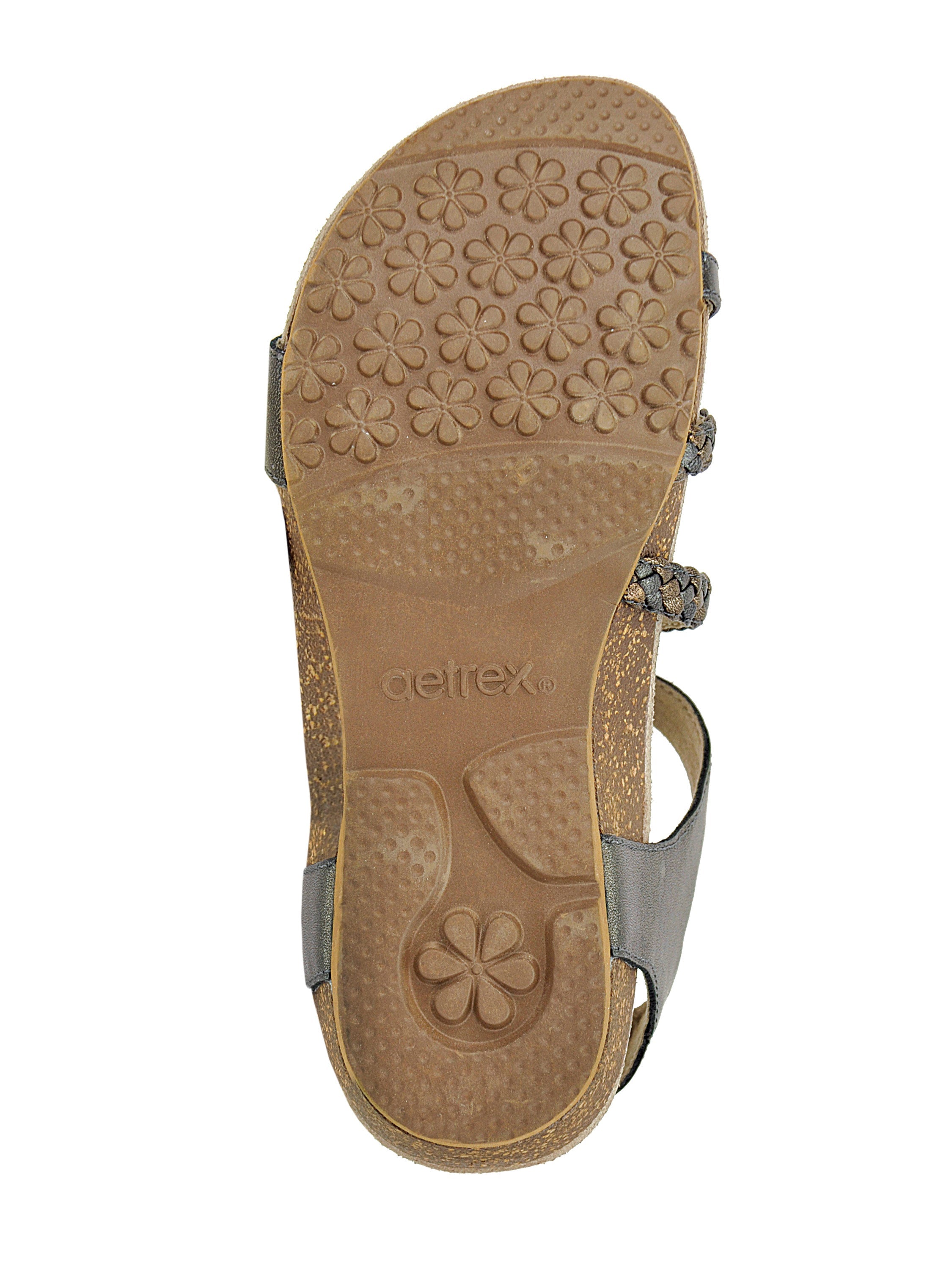 Women's Aetrex Jillian Braided Quarter Strap Sandal