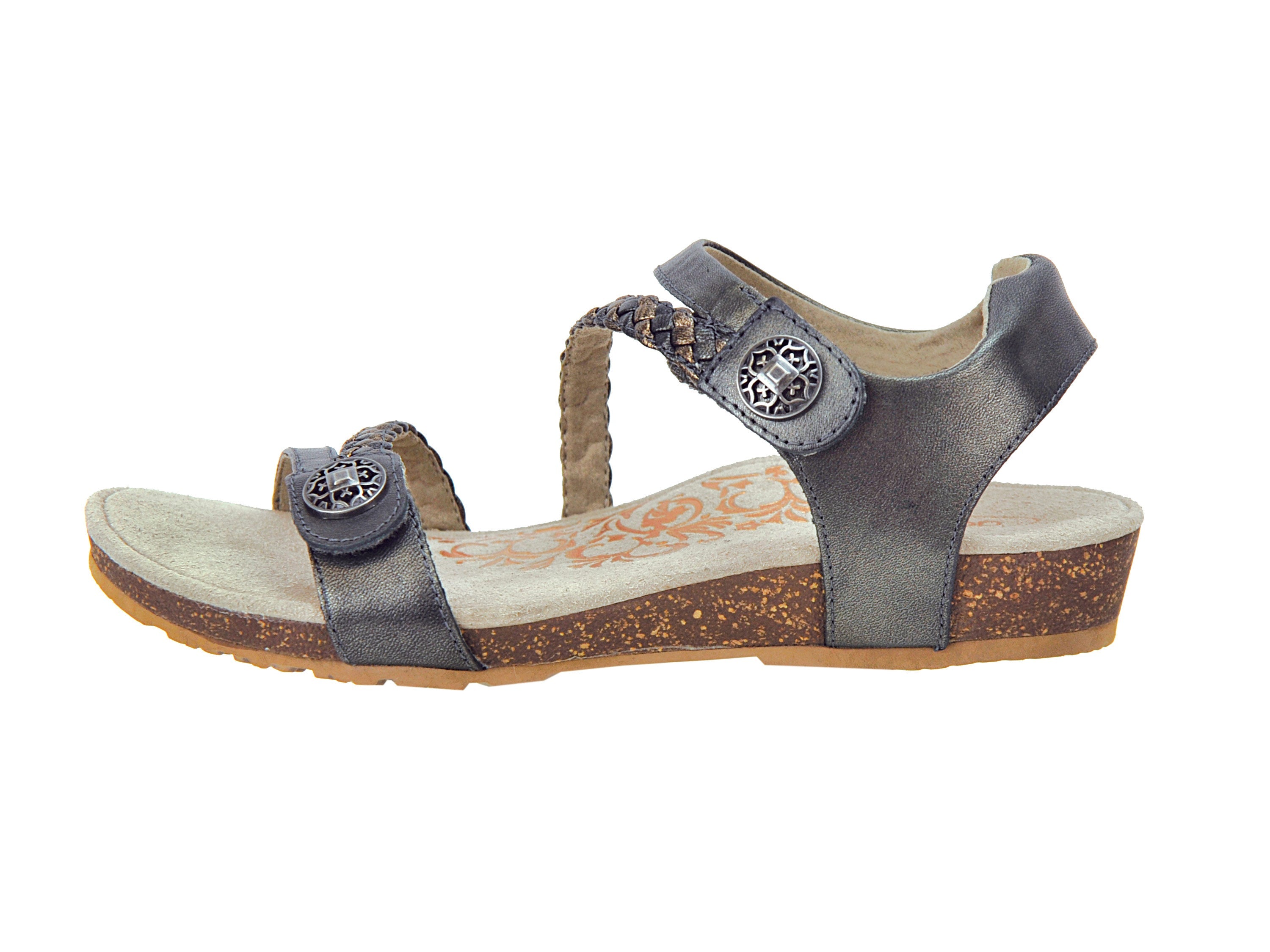 Women's Aetrex Jillian Braided Quarter Strap Sandal