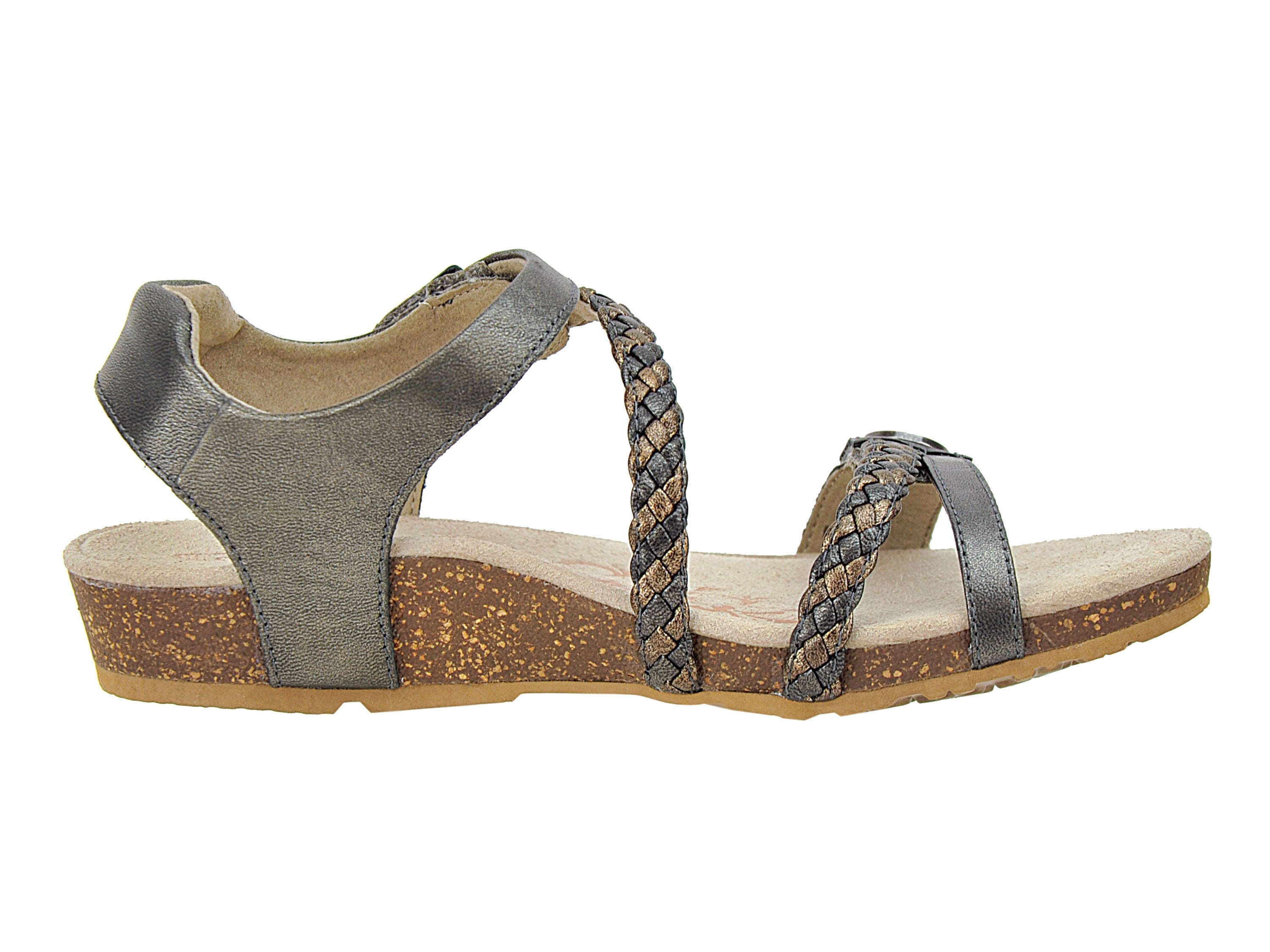 Women's Aetrex Jillian Braided Quarter Strap Sandal