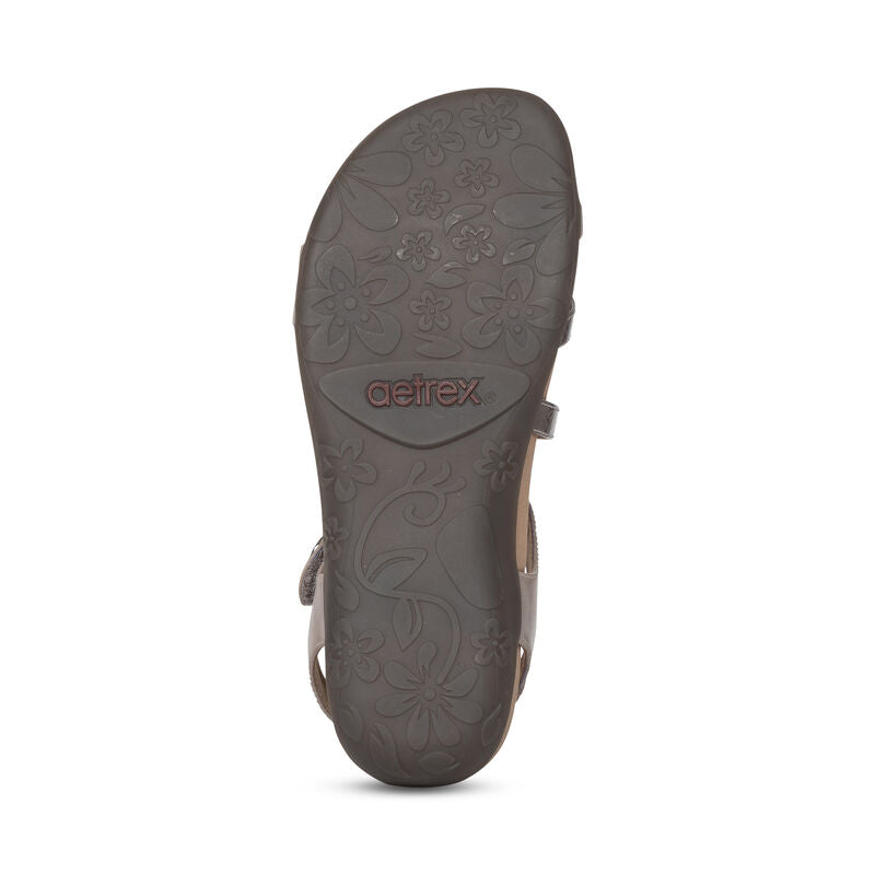 Aetrex Jess Adjustable Quarter Strap Sanadal Women's 11