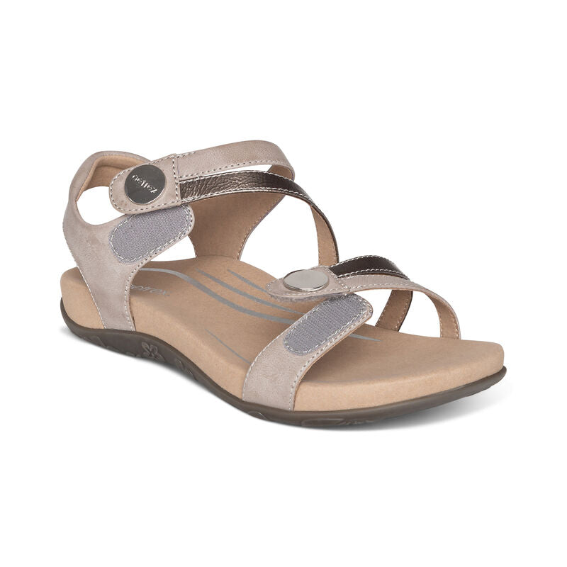Aetrex Jess Adjustable Quarter Strap Sanadal Women's 15