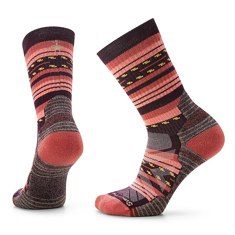 Women's Smartwool Hike Light Cushion Margarita Crew Socks Color: Bordeaux