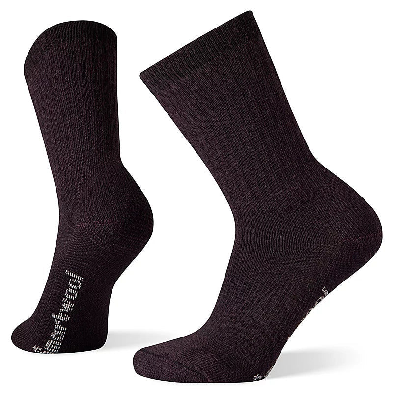 Women's Smartwool Hike Classic Edition Full Cushion Solid Crew Socks Color: Bordeaux