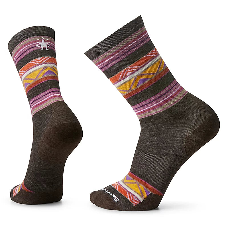 Smartwool Everyday Zig Zag Valley Zero Cushion Crew Socks Color: Chestnut