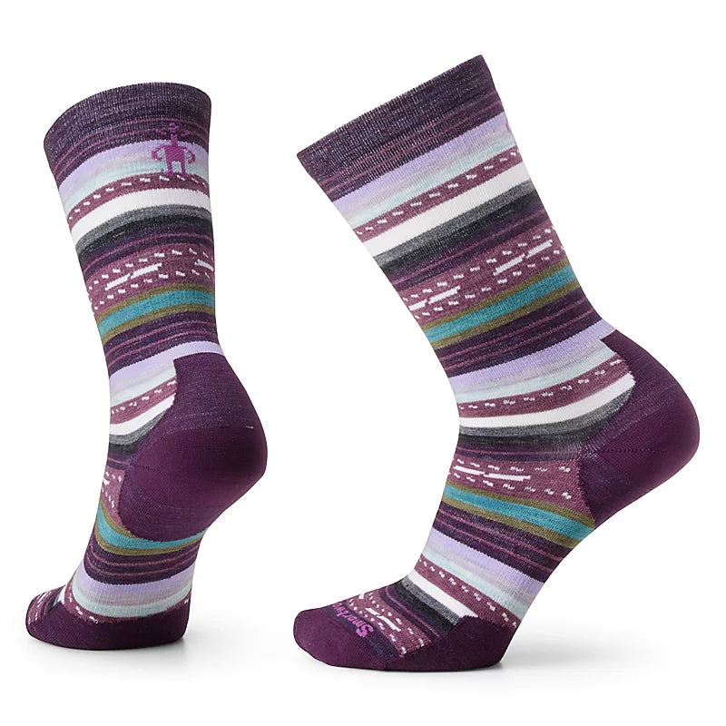 Smartwool Everyday Margarita Zero Cushion Crew Socks Color: Purple Iris