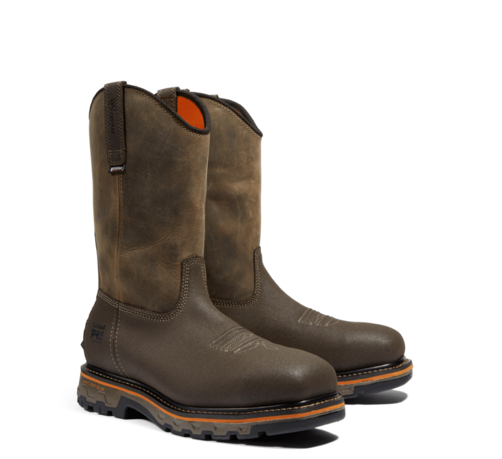 Timberland pull on steel top toe boots