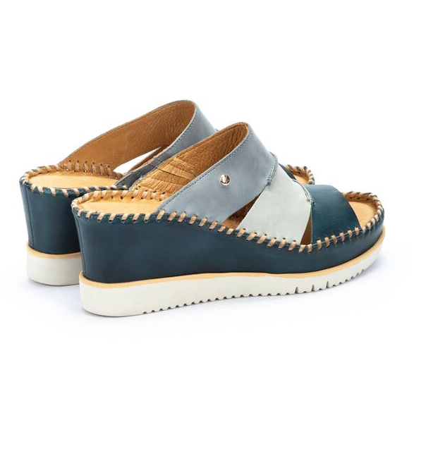 Pikolinos Aguadulce Multicolor Leather Wedge Sandals Women's