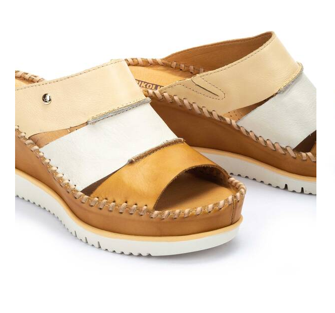 Pikolinos Aguadulce Multicolor Leather Wedge Sandals Women's