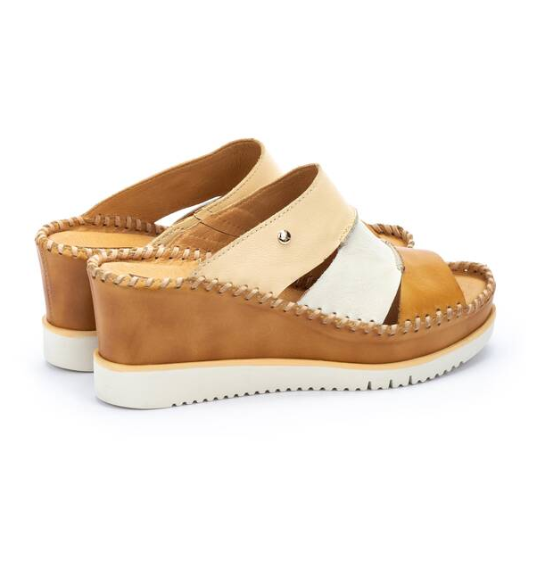 Pikolinos Aguadulce Multicolor Leather Wedge Sandals Women's