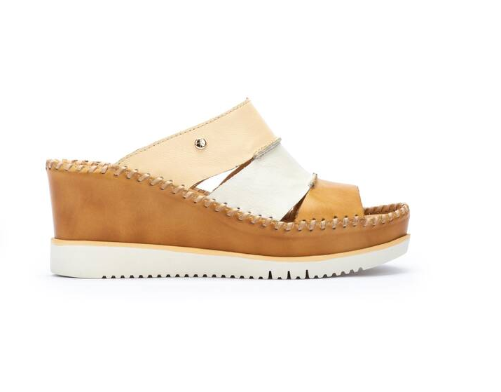 Pikolinos Aguadulce Multicolor Leather Wedge Sandals Women's