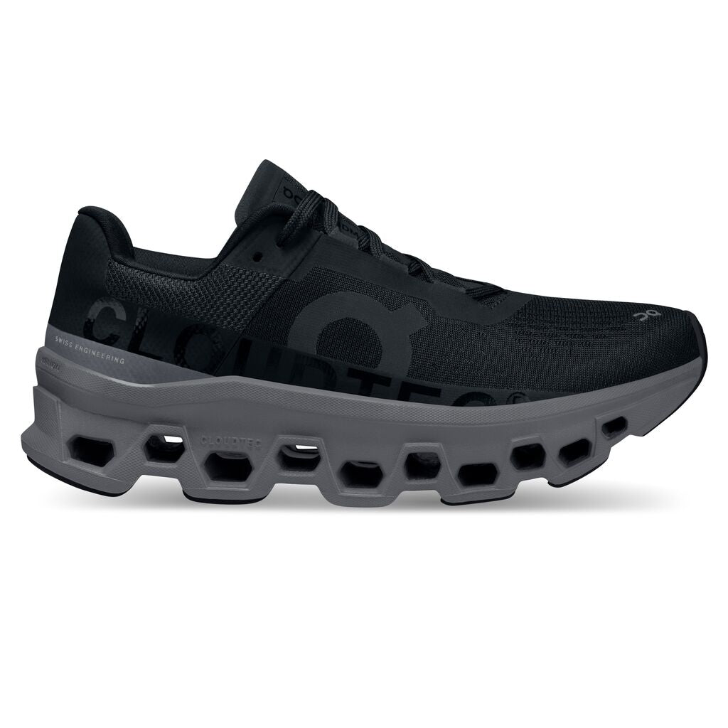 Women's On-Running Cloudmonster Color: BLACK/MAGNET