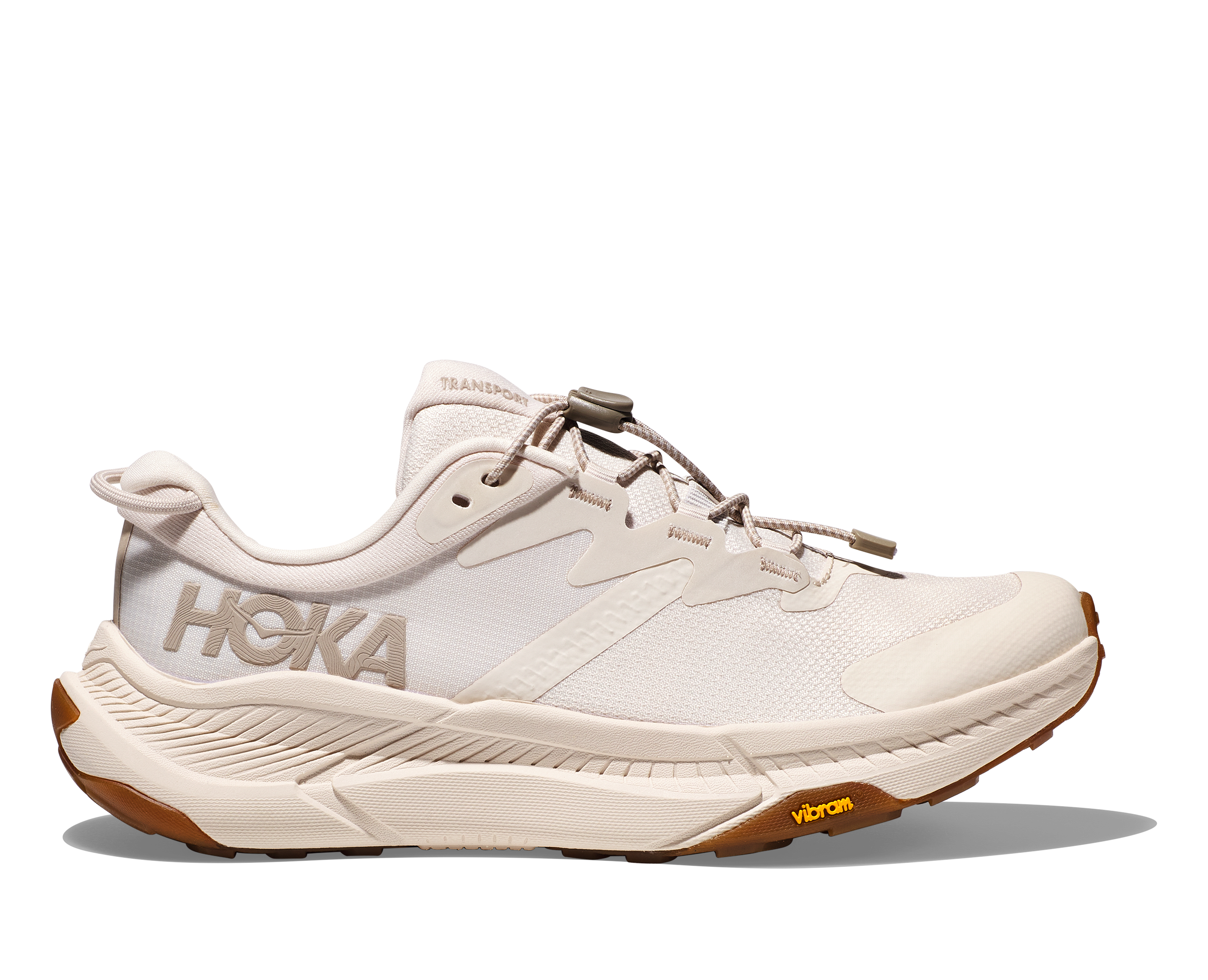 Women's Hoka One One Transport Color: Eggnog/Eggnog