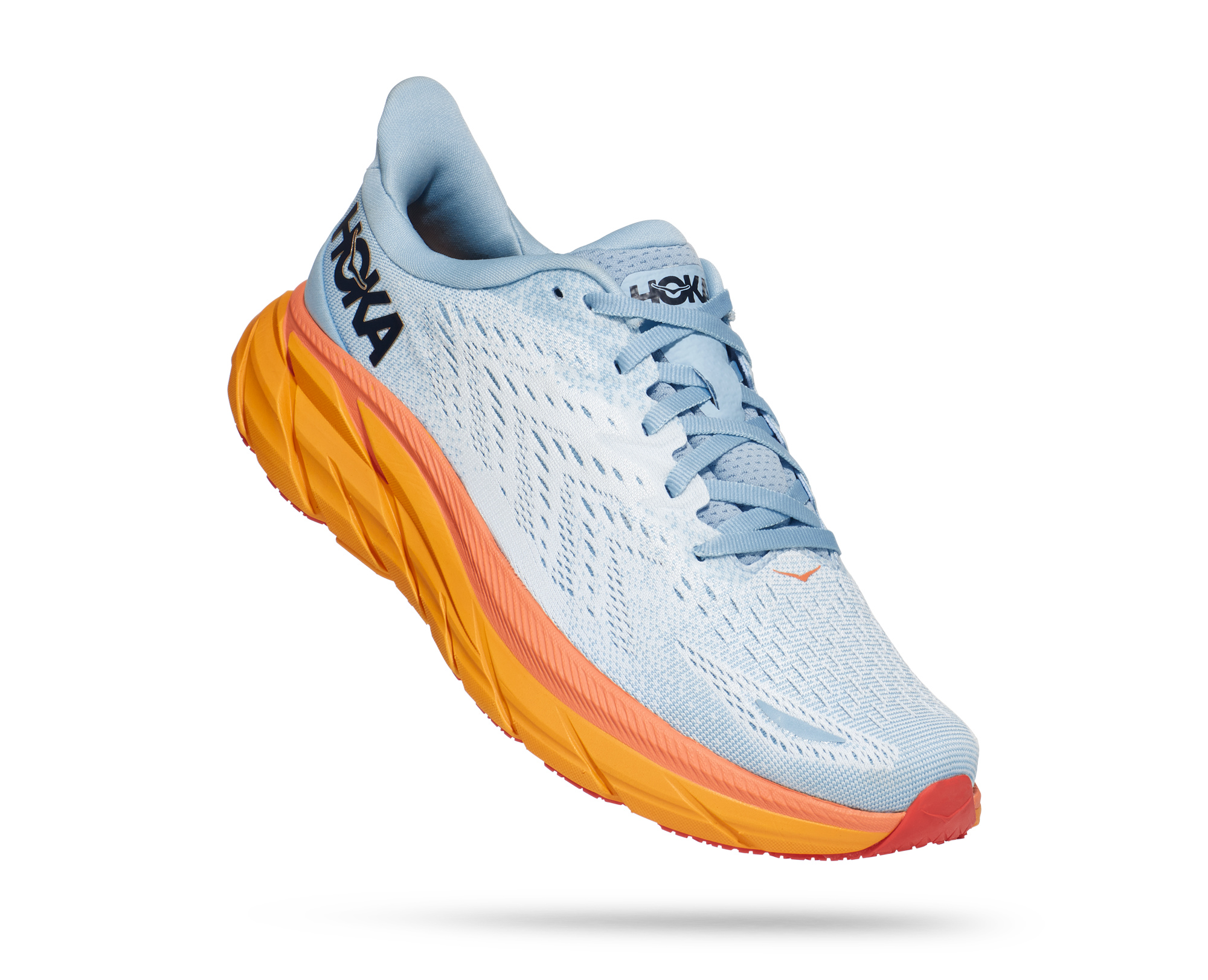 Women's Hoka One One Clifton 8 Color: Summer Song / Ice Flow