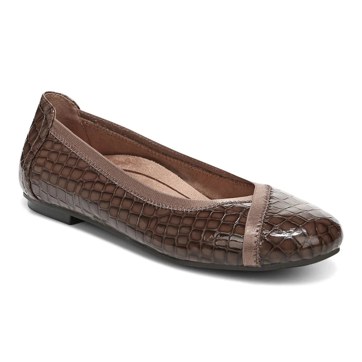 Women's Vionic Caroll Ballet Flat Color: Monks Robe Croc