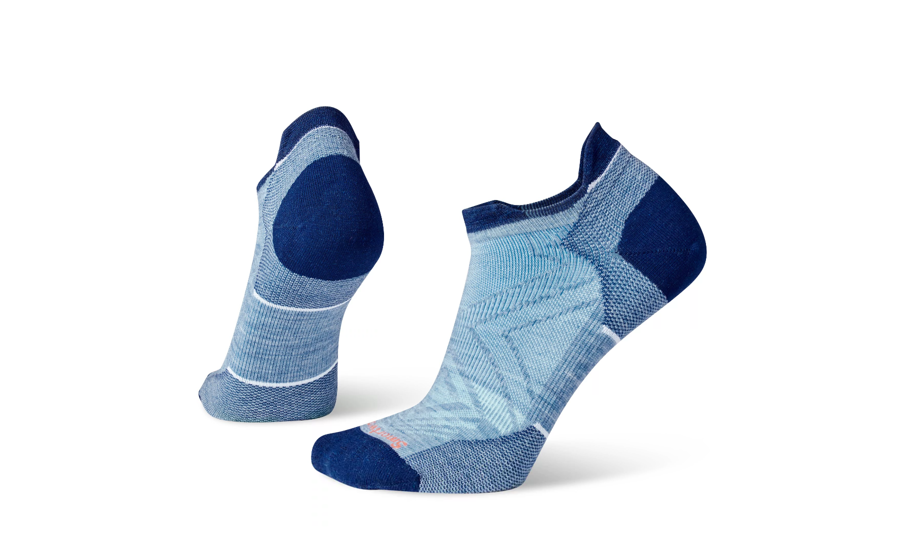 Women's Smartwool Run Zero Cushion Low Ankle Socks Color: Mist Blue
