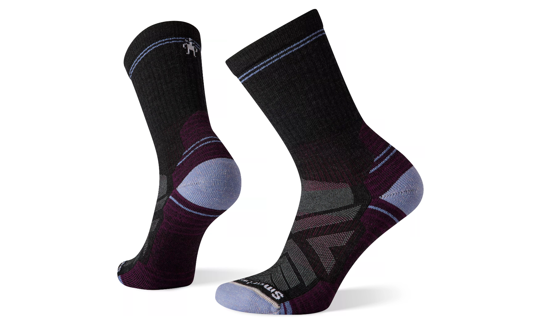 Women's Smartwool Hike Light Cushion Crew Socks Color: Charcoal 