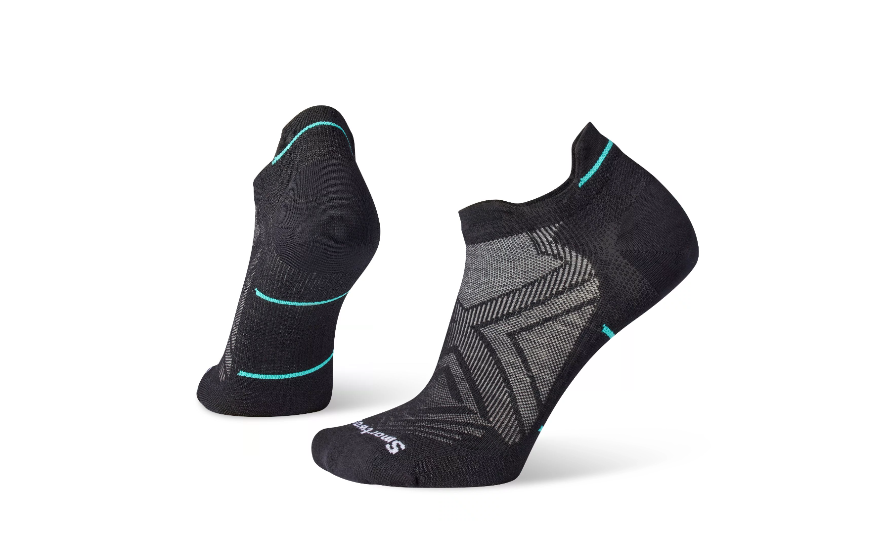 Women's Smartwool Run Zero Cushion Low Ankle Socks Color: Black 