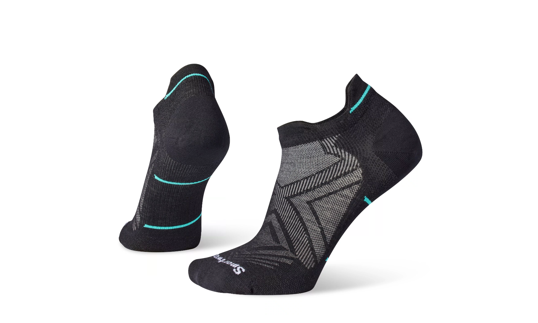 Women's Smartwool Run Zero Cushion Low Ankle Socks Color: Black