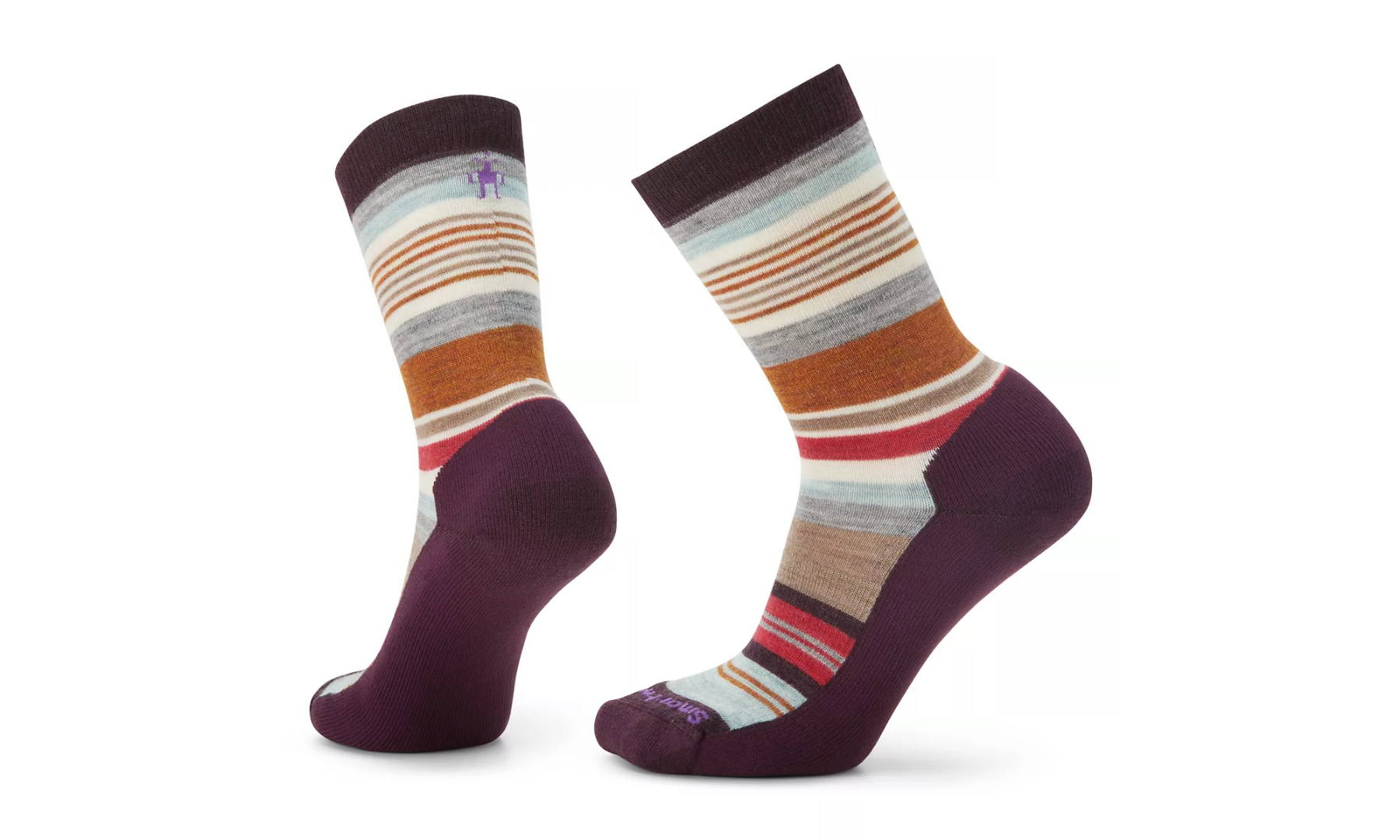 Women's Smartwool Everyday Joviansphere Light Cushion Crew Socks Color: Bordeaux