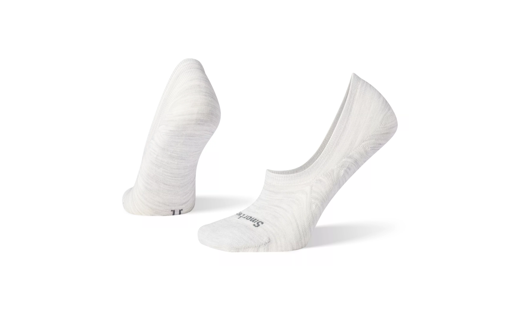 Women's Everyday Zero Cushion No Show Socks Color: Ash