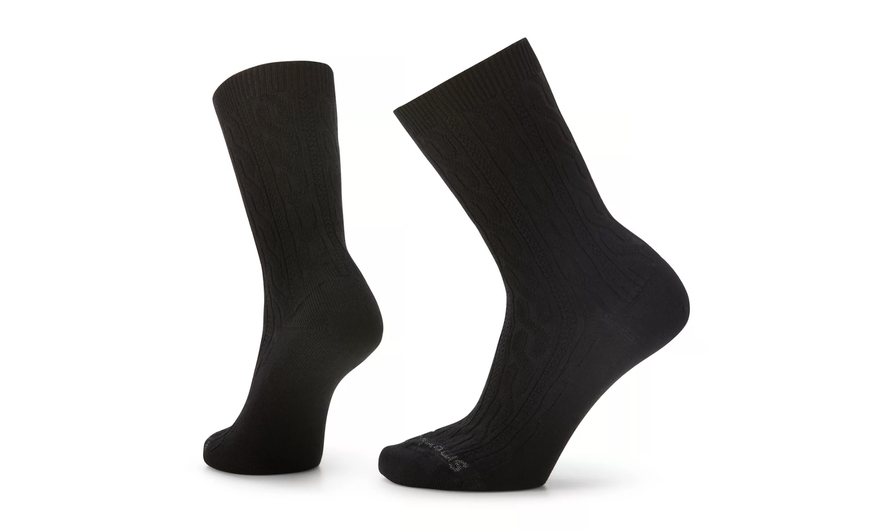 Women's Smartwool Everyday Cable Zero Cushion Crew Socks Color: Black 