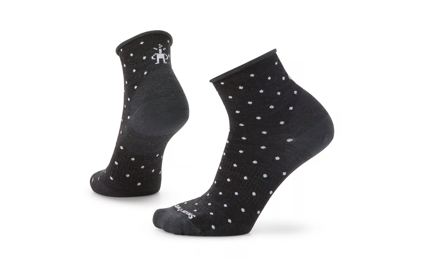 Women's Smartwool Everyday Classic Dot Zero Cushion Ankle Socks Color: Charcoal